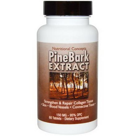 Nutritional Concepts, Pine Bark Extract, 150mg, 60 Tablets