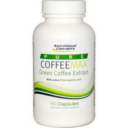 Nutritional Concepts, Pure CoffeeMax, Green Coffee Extract, 60 Capsules