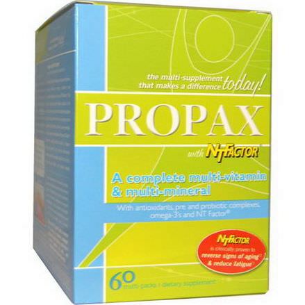 Nutritional Therapeutics, ProPax, With NTFactor, A Complete Multi-Vitamin&Multi-Mineral, 60 Multi-Packs
