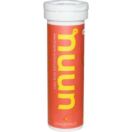 Nuun Hydration, Electrolyte-Enhanced Drink Tabs, Citrus Fruit, 12 Tabs