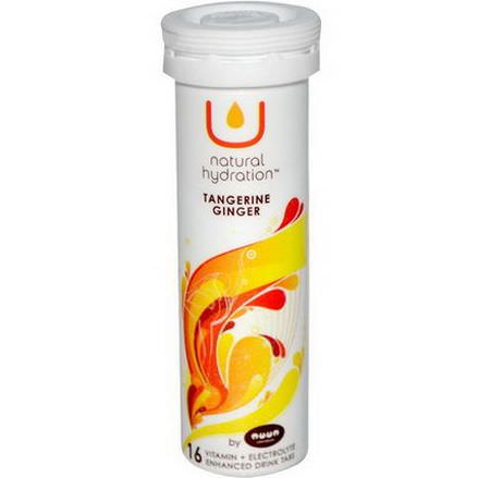Nuun Hydration, Vitamin Electrolyte Enhanced Drink Tabs, Tangerine Ginger, 16 Tablets