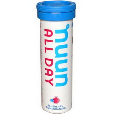 Nuun Hydration, Vitamin Enhanced Drink Tabs, All Day, Blueberry Pomegranate, 15 Tablets