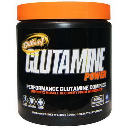 Oh Yeah, Glutamine Power, Performance Glutamine Complex, Unflavored 300g