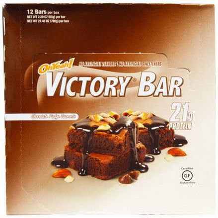 Oh Yeah, Victory Bar, Chocolate Fudge Brownie, 12 Bars 65g Each
