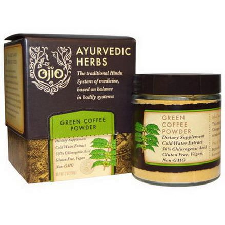 Ojio, Ayurvedic Herbs, Green Coffee Powder 56g