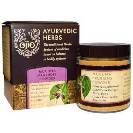 Ojio, Ayurvedic Herbs, Mucuna Pruriens Powder 56g