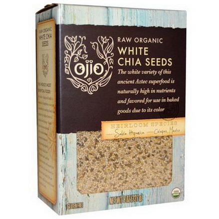 Ojio, Raw Organic White Chia Seeds 227g
