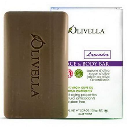 Olivella, Face&Body Bar, Lavender 150g
