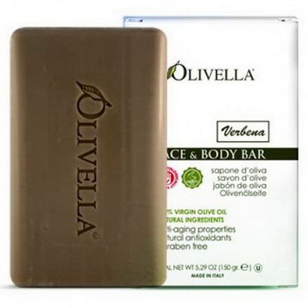 Olivella, Face&Body Bar, Verbena 150g