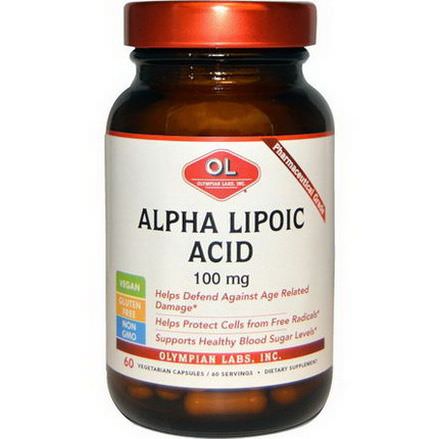 Olympian Labs Inc. Alpha Lipoic Acid, 100mg, 60 Veggie Capsules
