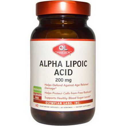 Olympian Labs Inc. Alpha Lipoic Acid, 200mg, 60 Veggie Caps