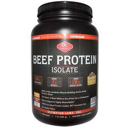 Olympian Labs Inc. Beef Protein Isolate, Chocolate 456g