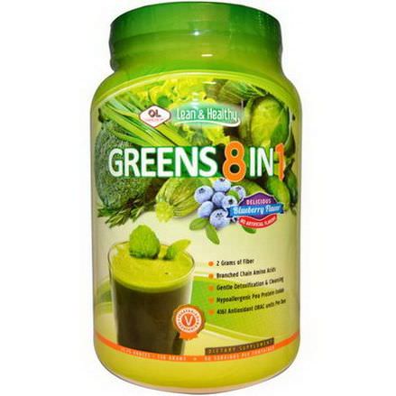 Olympian Labs Inc. Greens 8 in 1, Delicious Blueberry Flavor 730g