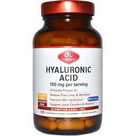 Olympian Labs Inc. Hyaluronic Acid, 150mg, 100 Veggie Caps