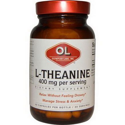 Olympian Labs Inc. L-Theanine, 400mg, 60 Capsules