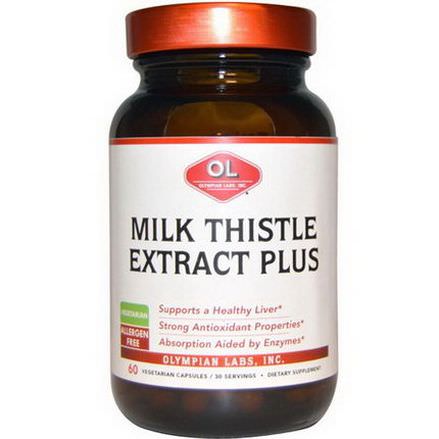 Olympian Labs Inc. Milk Thistle Extract Plus, 60 Veggie Caps