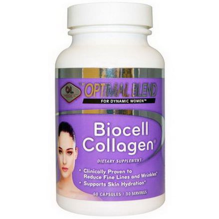 Olympian Labs Inc. Optimal Blend, Biocell Collagen, For Women, 60 Capsules