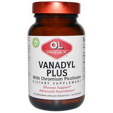 Olympian Labs Inc. Vanadyl Plus with Chromium Picolinate, 100 Veggie Caps