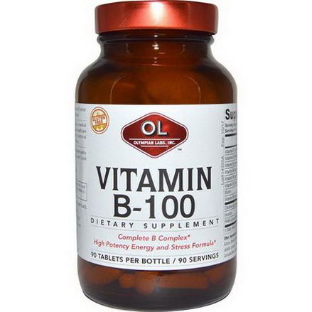 Olympian Labs Inc. Vitamin B-100, 90 Tablets