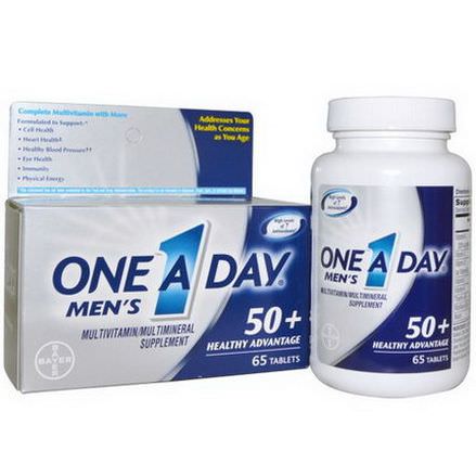 One-A-Day, Men's, 50+ Healthy Advantage, Multivitamin/Multimineral, 65 Tablets