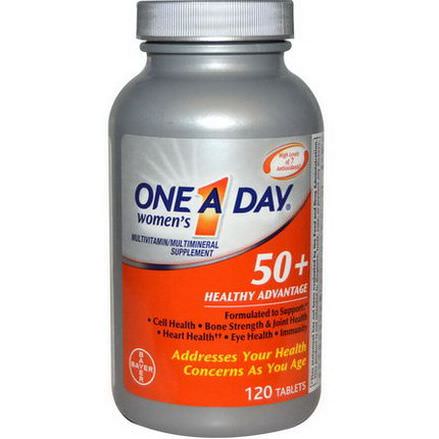 One-A-Day, Women's 50+ Healthy Advantage, Multivitamin/Multimineral Supplement, 120 Tablets