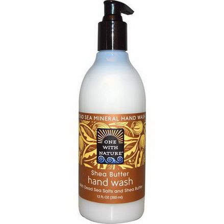 One with Nature, Dead Sea Mineral Hand Wash, Shea Butter 350ml