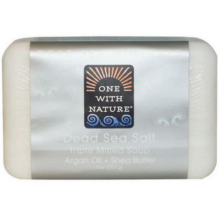One with Nature, Dead Sea Salt Soap Bar 200g