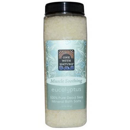 One with Nature, Mineral Bath Salts, Eucalyptus 907g