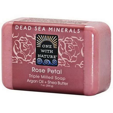 One with Nature, Rose Petal Soap Bar 200g