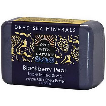 One with Nature, Triple Milled Soap Bar, Blackberry Pear 200g