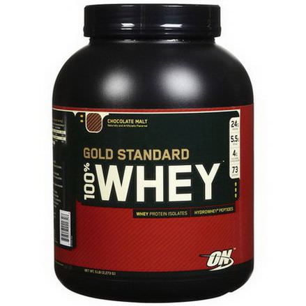 Optimum Nutrition, 100% Whey Gold Standard, Chocolate Malt 2,273g