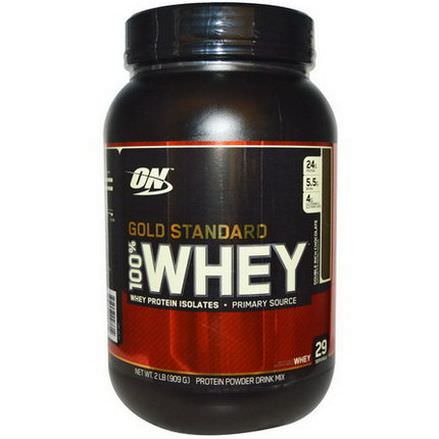 Optimum Nutrition, 100% Whey Gold Standard, Double Rich Chocolate 909g