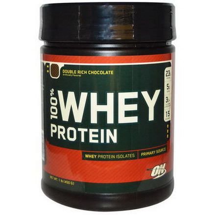 Optimum Nutrition, 100% Whey Protein, Double Rich Chocolate 450g