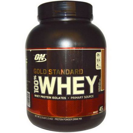 Optimum Nutrition, Gold Standard, 100% Whey Protein Isolates, Chocolate Peanut Butter 1.5 kg