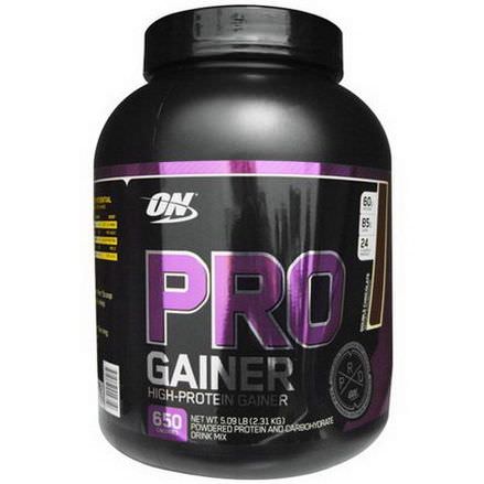 Optimum Nutrition, Pro Gainer, High Protein Gainer, Double Chocolate 2.31 kg