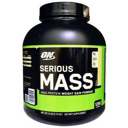 Optimum Nutrition, Serious Mass, High Protein Weight Gain Powder, Vanilla 2.72 kg