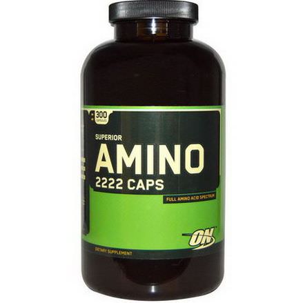 Optimum Nutrition, Superior Amino 2222 Caps, 300 Capsules