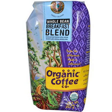 Organic Coffee Co. Breakfast Blend, Whole Bean 340g