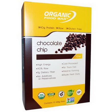 Organic Food Bar, Chocolate Chip 68g Each