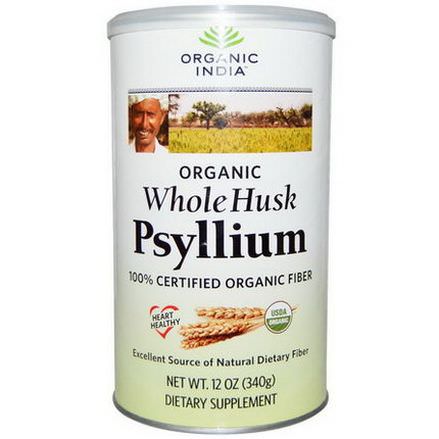 Organic India, Psyllium, Whole Husk 340g