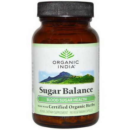 Organic India, Sugar Balance, 90 Veggie Caps