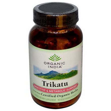 Organic India, Trikatu, Digestive&Metabolic Support, 90 Veggie Caps