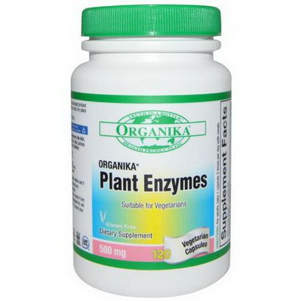 Organika, Plant Enzymes, 500mg, 120 Veggie Caps