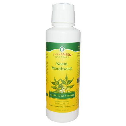 Organix South, TheraNeem Naturals, Neem Mouthwash, Herbal Mint Therape 480ml