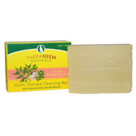 Organix South, TheraNeem Naturals, Neem Therapy Cleansing Bar, Facial Complexion 113g