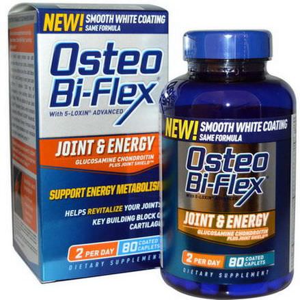 Osteo Bi-Flex, Joint&Energy, Glucosamine Chondroitin Plus Joint Shield, 80 Coated Caplets