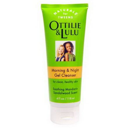 Ottilie&Lulu, Morning&Night Gel Cleanser, Soothing Mandarin Sandalwood Scent 118ml