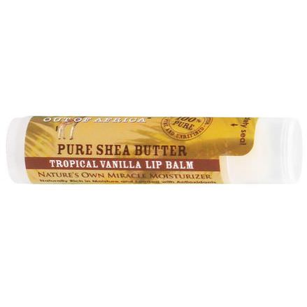 Out of Africa, Lip Balm, Pure Shea Butter, Tropical Vanilla 4g
