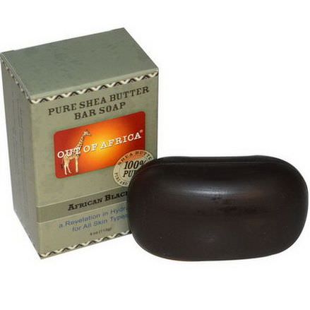 Out of Africa, Pure Shea Butter Bar Soap, African Black 113g