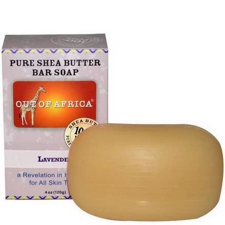 Out of Africa, Pure Shea Butter Bar Soap, Lavender 120g
